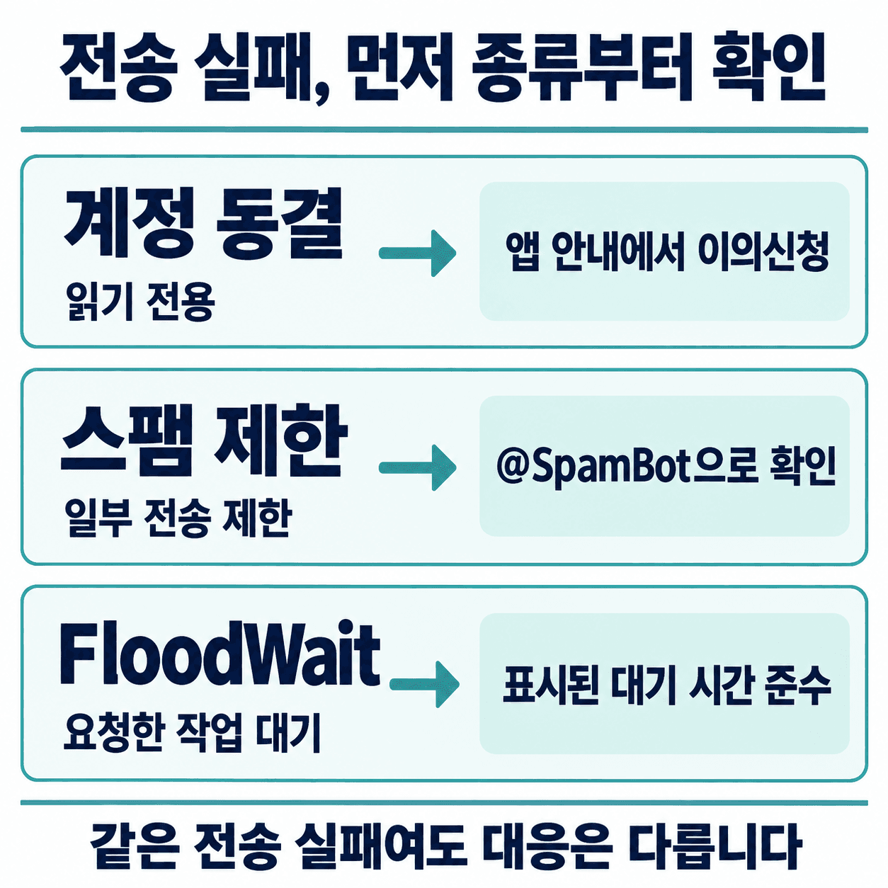 텔레그램 계정 동결과 스팸 제한, FLOOD_WAIT의 증상과 대응 경로 비교