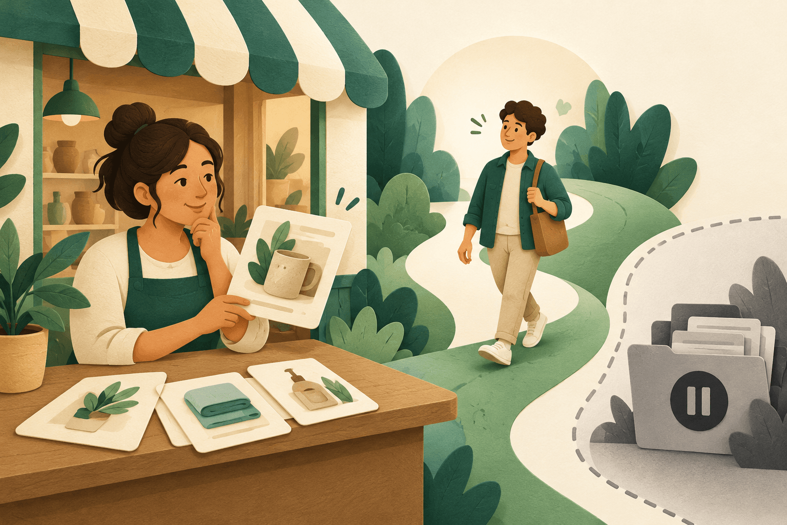 Conceptual illustration of relevant return invitations for previous customers alongside records excluded from the campaign